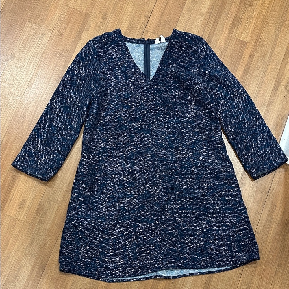 GAP Blue and Black Patterned Dress